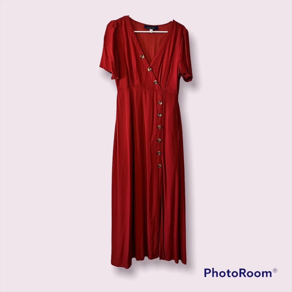 Red Orange Francesca’s Maxi Dress